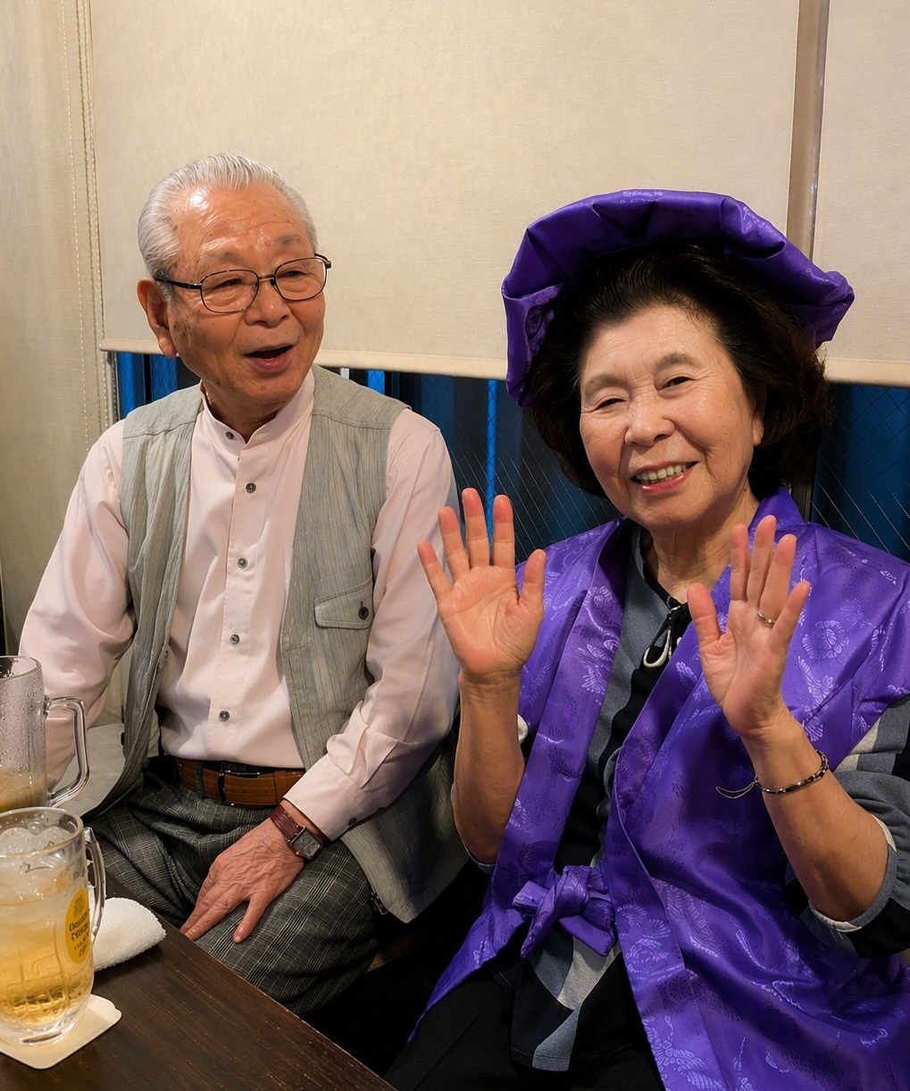 4月に会長の奥様がめでたく卒寿(90歳)を迎えられました。5月には会長も91歳のお誕生日を迎えられ、お二人のご長寿をお祝いする食事会を開催しました。